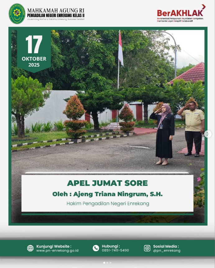 17 Oktober Apel Jumat
