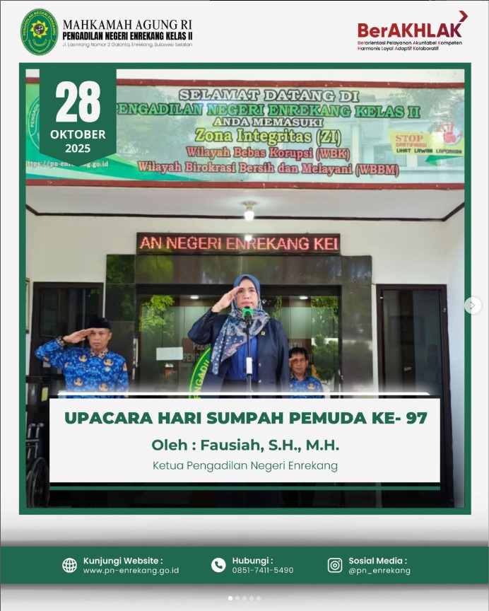 28 Oktober Upacara Sumpah Pemuda